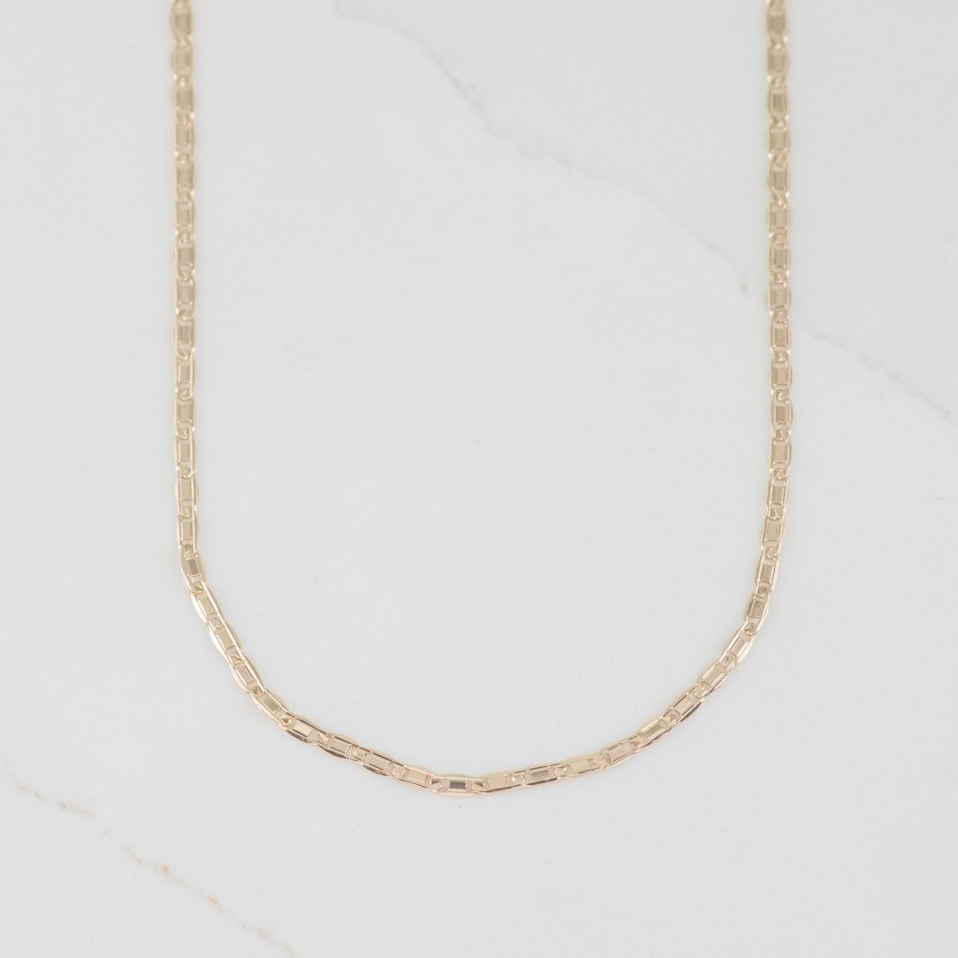 CADENA ESCALERA PLANA SEMITALLADA 2MM-45CM