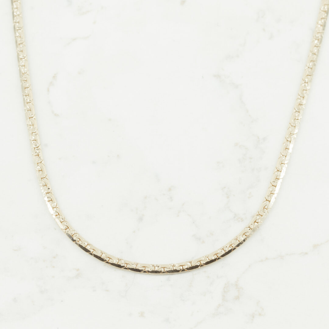 CADENA SERPIENTE TALLADA 2.5MM-60CM